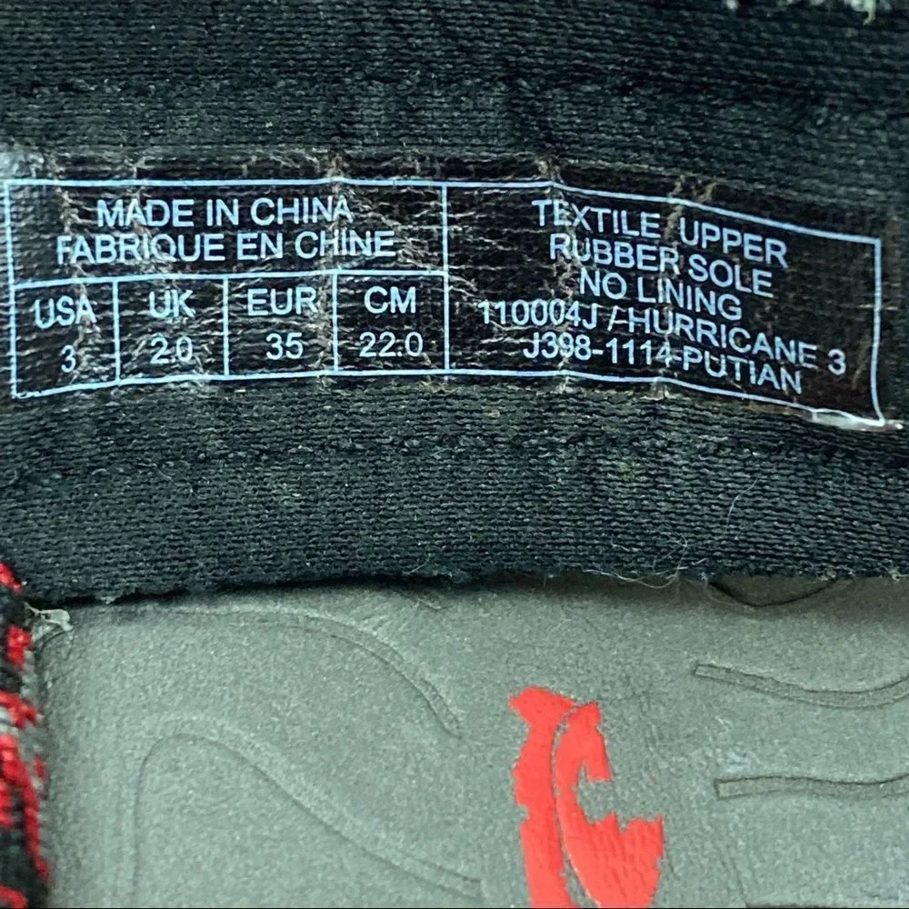 Teva Hurricane 4‎ Red Black Gray Youth Sandals